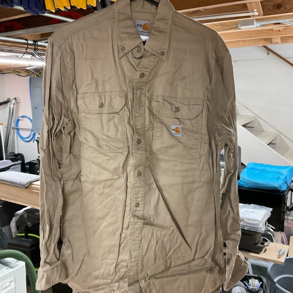 Carhartt Tan Lightweight Shirt Jacket